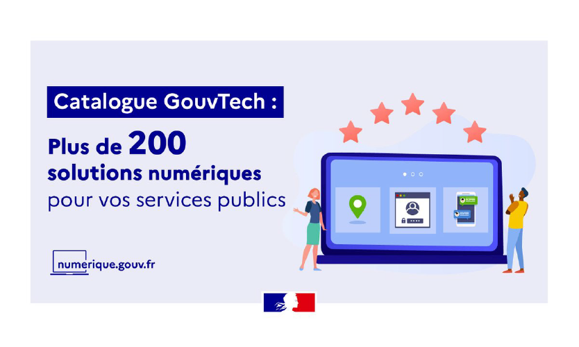 Site internet du catogue numérique GouvTech